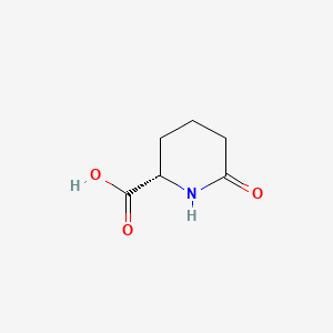 Chemical structure of L-Pyrohomoglutamic Acid