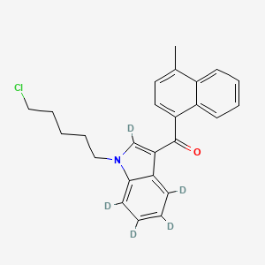 Chemical structure of MAM2201 N-(5-chloropentyl) analog-d5