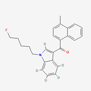 Chemical structure of MAM2201-d5 (solution)