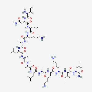 Chemical structure of Mastoparan (trifluoroacetate salt)