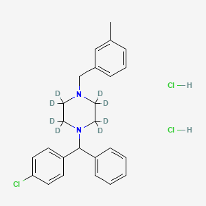 Chemical structure of Meclizine-d8 (hydrochloride)
