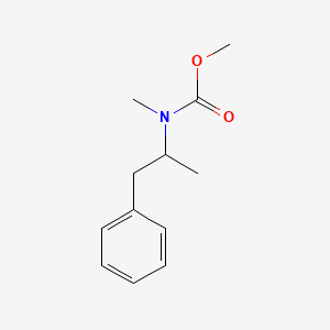 Chemical structure of Methamphetamine Methyl Carbamate