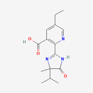 Chemical structure of Methyl (S)-2-(1H-indazole-3-carboxamido)-3,3-dimethylbutanoate
