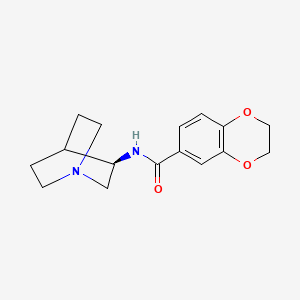 Chemical structure of Methyl (S)-2-(1H-indole-3-carboxamido)-3,3-dimethylbutanoate