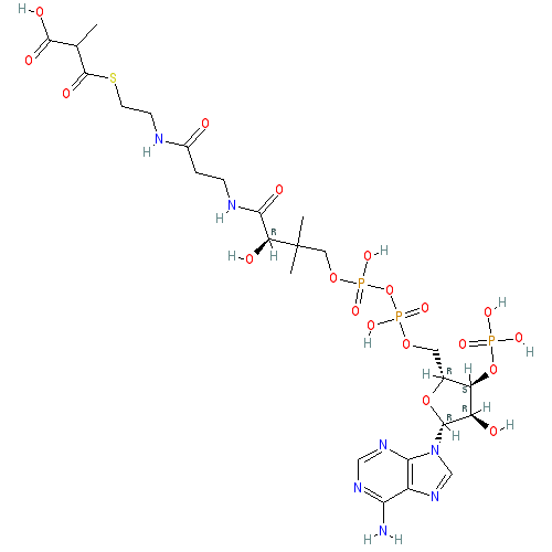 Chemical structure of Methylmalonyl-Coenzyme A (sodium salt)