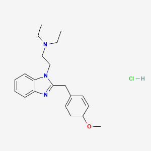 Chemical structure of Metodesnitazene hydrochloride