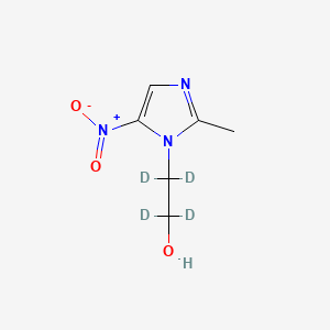 Chemical structure of Metronidazole-d4