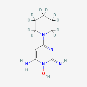 Chemical structure of Minoxidil-d10