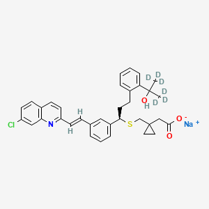 Chemical structure of Montelukast-d6 Sodium Salt