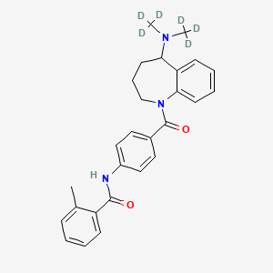 Chemical structure of Mozavaptan-d6
