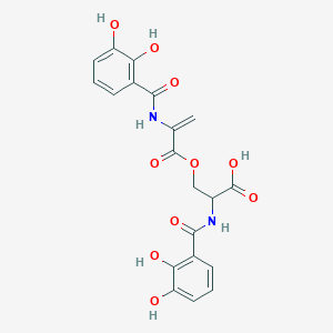 Chemical structure of N,N'-bis(2,3-Dihydroxybenzoyl)-O-L-seryl-L-dehydroalanine