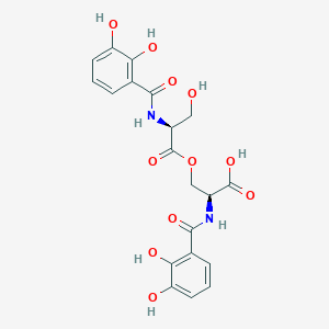 Chemical structure of N,N'-bis(2,3-Dihydroxybenzoyl)-O-L-seryl-L-serine