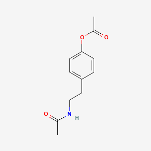 Chemical structure of N,O-Diacetyltyramine
