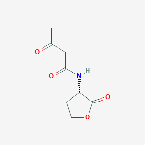 Chemical structure of N-3-oxo-butyryl-L-Homoserine lactone