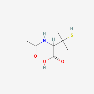 Chemical structure of N-Acetyl-DL-penicillamine
