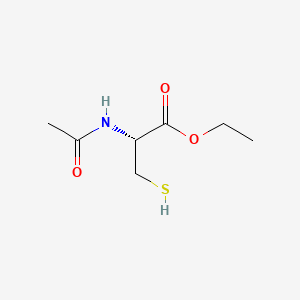 Chemical structure of N-acetyl-L-Cysteine ethyl ester