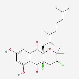 Chemical structure of Napyradiomycin A1
