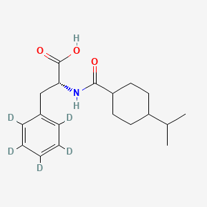Chemical structure of Nateglinide-d5