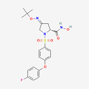 Chemical structure of N-desmethyl Rosuvastatin (sodium salt hydrate)