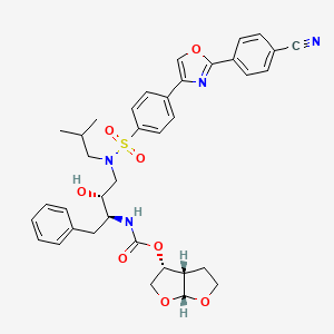 Chemical structure of N-dodecanoyl-L-Homoserine lactone-3-hydrazone-fluorescein