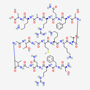 Chemical structure of Neuropeptide S (human) (acetate)