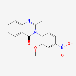 Chemical structure of Nitromethaqualone