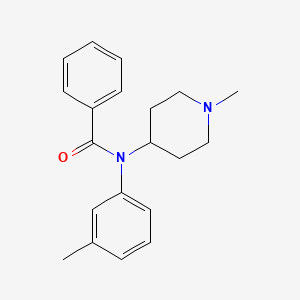 Chemical structure of N-methyl meta-methyl Phenyl fentanyl