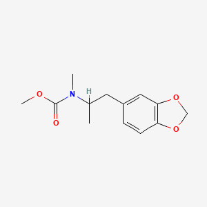 Chemical structure of N-Moc-MDMA
