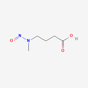 Chemical structure of 4-(Methylnitrosoamino)butanoic acid