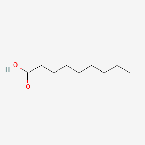 Chemical structure of Nonanoic Acid