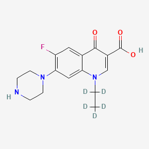 Chemical structure of Norfloxacin-d5