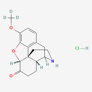 Chemical structure of Norhydrocodone-d3 (hydrochloride)