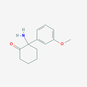 Chemical structure of Normethoxetamine (hydrochloride)