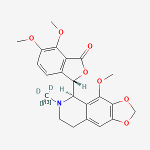 Chemical structure of Noscapine-13C-d3