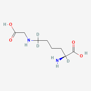 Chemical structure of Nε-(1-Carboxymethyl)-L-lysine-d3