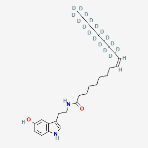 Chemical structure of Oleoyl Serotonin-d17