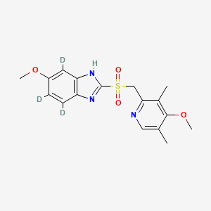 Chemical structure of Omeprazole sulfone-d3