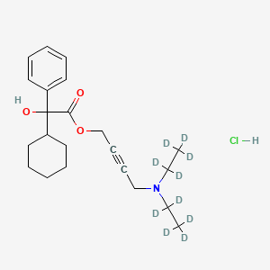 Chemical structure of Oxybutynin-d10 Hydrochloride