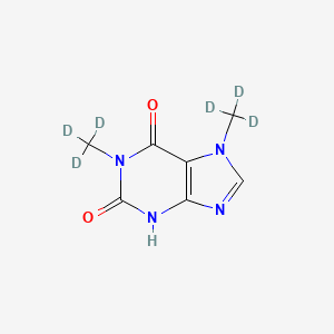 Chemical structure of Paraxanthine-d6