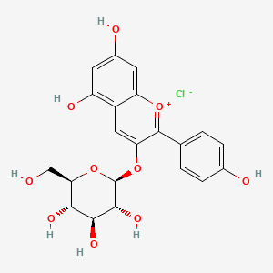 Chemical structure of Pelargonidin 3-glucoside