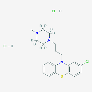 Chemical structure of Prochlorperazine-d8 (hydrochloride)