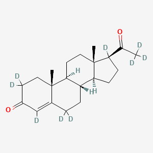 Chemical structure of Progesterone-d9
