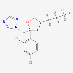 Chemical structure of Propiconazole-d7