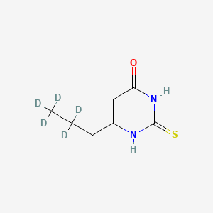 Chemical structure of Propylthiouracil-d5