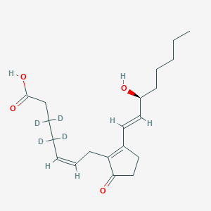Chemical structure of Prostaglandin B2-d4
