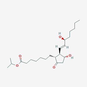 Chemical structure of Alprostadil isopropyl ester