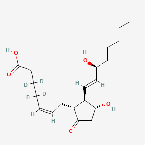 Chemical structure of Prostaglandin E2-d4