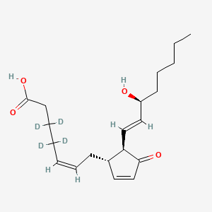 Chemical structure of Prostaglandin J2-d4