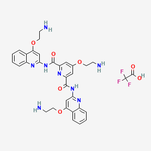 Chemical structure of Pyridostatin Trifluoroacetate