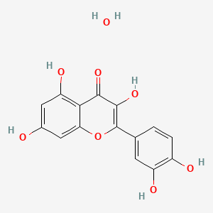 Chemical structure of Quercetin (hydrate)